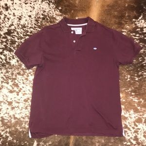 Maroon southern tide collared shirt